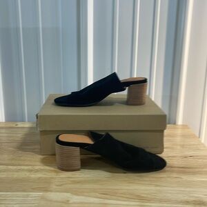 Gentle Souls Chas Black Suede Womens Heels Size 8
